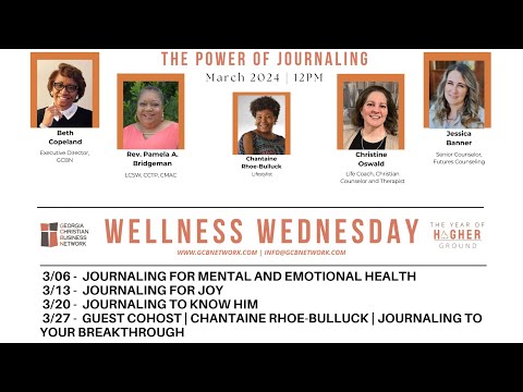 GCBN Wellness Wednesday | Journaling for Joy [Video]
