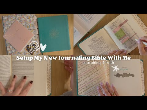 Setup My New Journaling Bible With Me [Video]