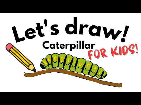 How to Draw a Caterpillar- Art for Kids [Video]