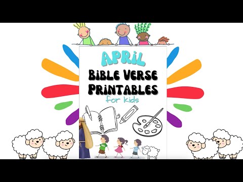 Bible Verse Printables for Kids- Following the Shepherd [Video]