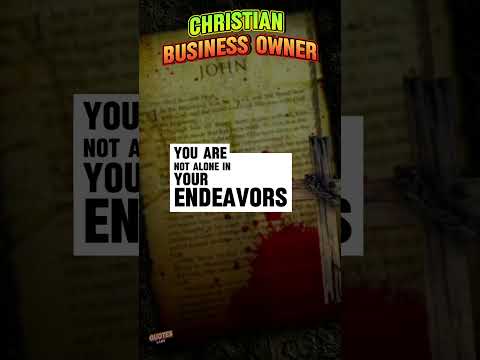 As a Christian ENTREPRENEUR [Video]
