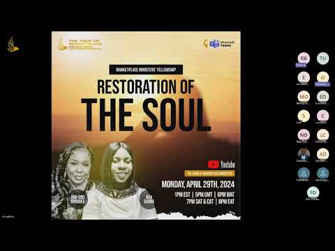 Marketplace Ministers Fellowship | Restoration Of The Soul – April 29th [Video]