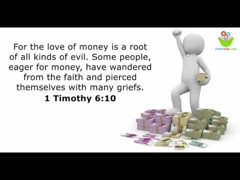 For the love of money is a root #bible quotes [Video]