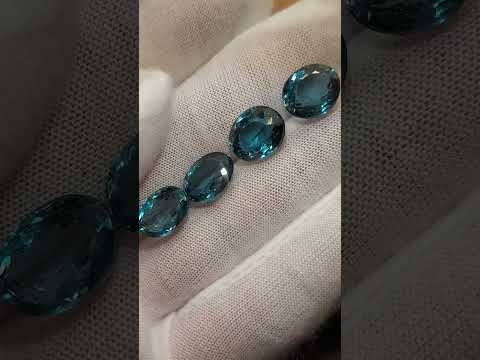 4 London blue topaz gemstones 28.30 CTS www.puritygems.etsy.com [Video]