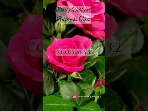 Colossians 3 v 2   Prioritizing Values [Video]