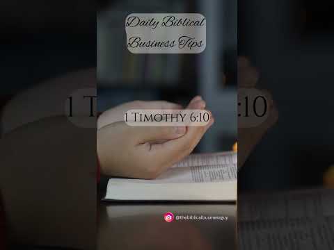 1 Timothy 6 v 10   Contentment [Video]