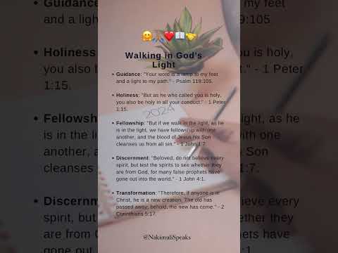 Walk In God’s Light 🤗❤️🙏🏽📖🤝 [Video]