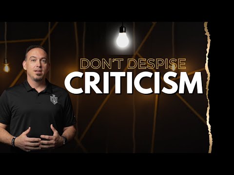 Constructive Criticism is a GOOD thing | Weekly Wisdom – Episode 3 [Video]