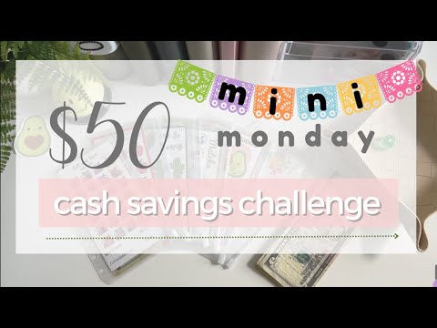 🥑  MINI MONDAY!! $50 into Mini Savings Challenges | Week 1 May | [Video]