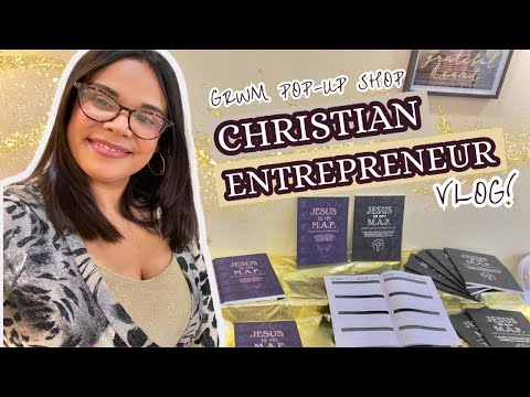 Christian Entrepreneur VLOG: Get Ready With Me to Sell my Self-Published Journal at a Pop-Up Shop [Video]