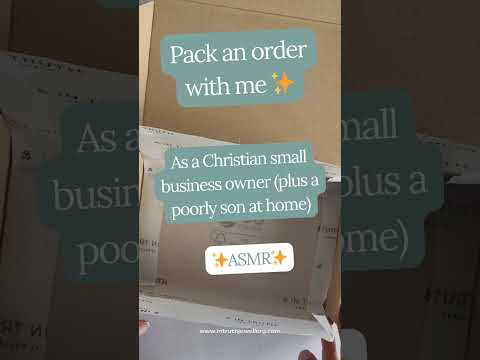 Pack an order for my christian business with me (packaging ASMR) [Video]