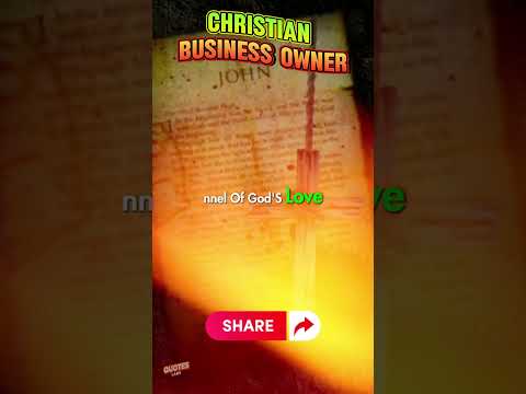 As a Christian business owner [Video]