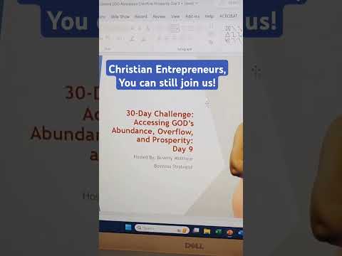 #Christian #Entrepreneurs, join us! Accessing GOD’s Abundance,  Overflow, and Prosperity [Video]