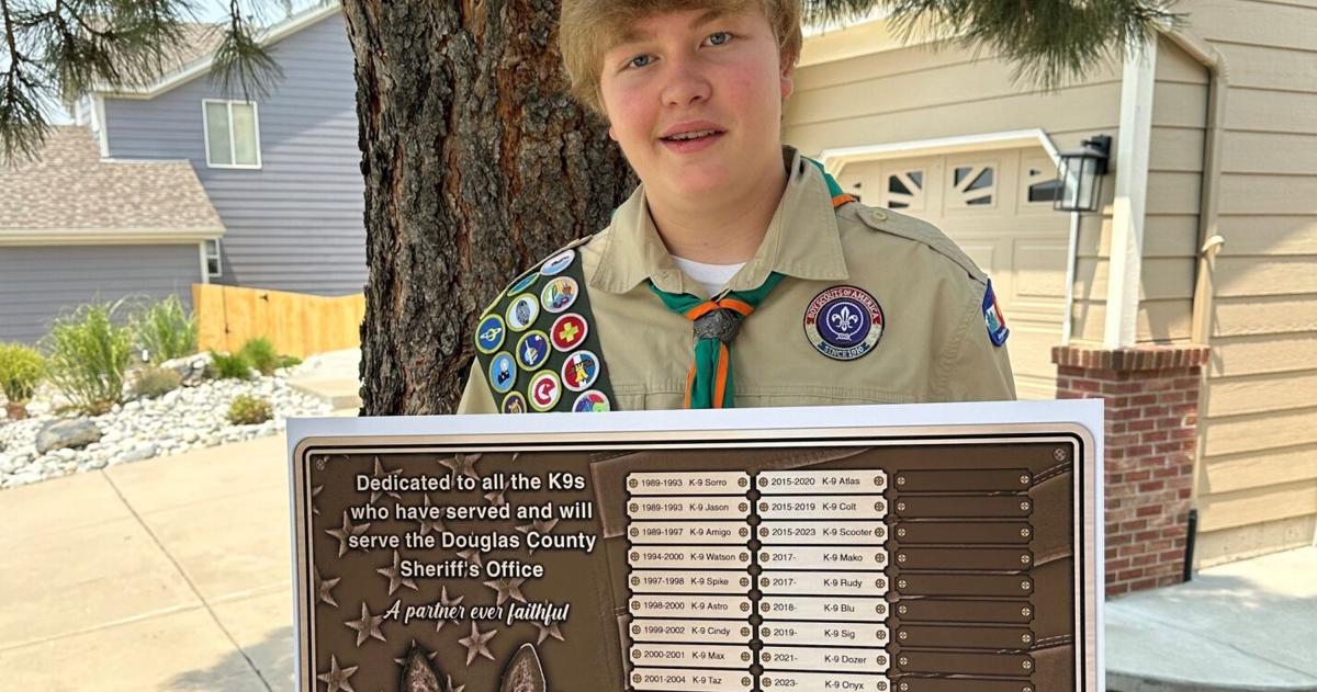 Castle Rock Boy Scout raises money for K-9 officers plaque | News [Video]