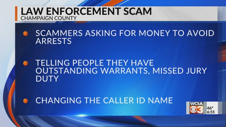 Scammers impersonating law enforcement officers in Champaign Co. [Video]