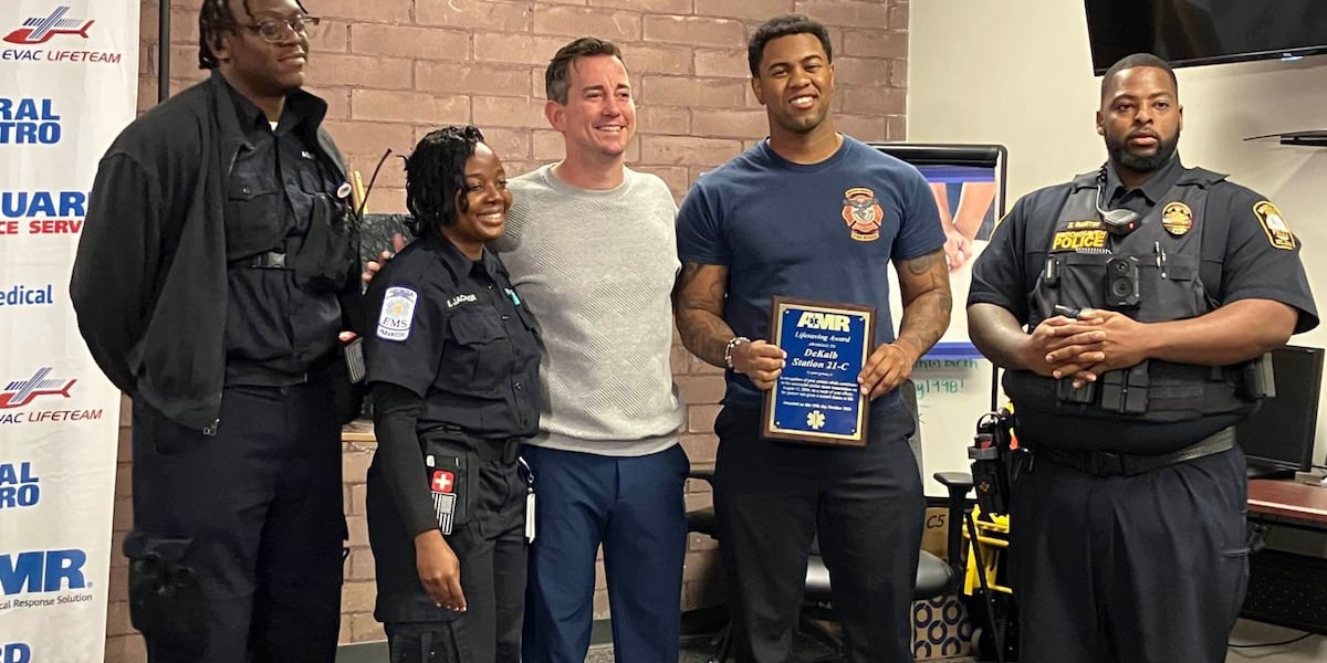 Metro Atlanta first responders honored for saving mans life during cardiac arrest [Video]