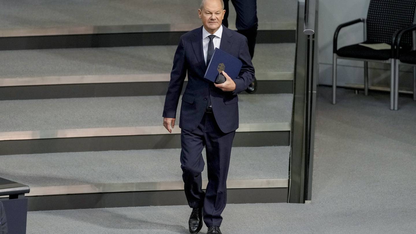 German Chancellor Olaf Scholz says he