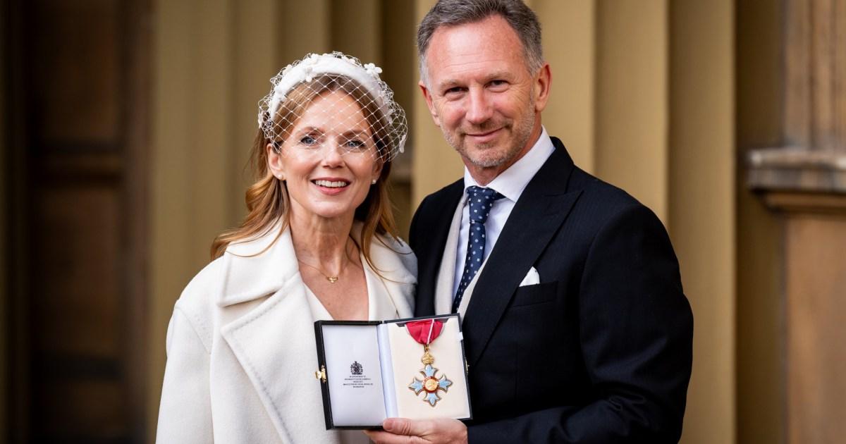 Why did Geri Halliwell wear white to support Christian Horner at honours celebrations? [Video]