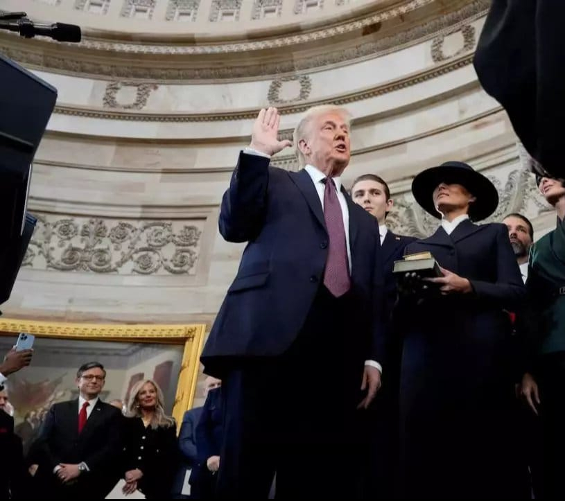 ‘No Hand on the Bible’, Donald Trump Sparks Debate After Skipping Bible Tradition During Presidential Oath Ceremony [Video]